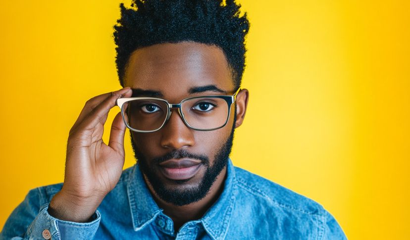 Rectangle Metal Men's Eyeglass Frames