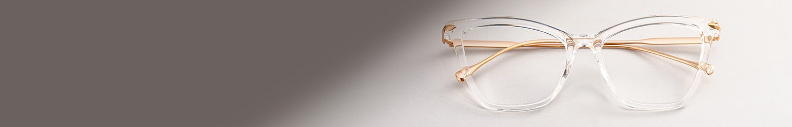 crystal frame glasses