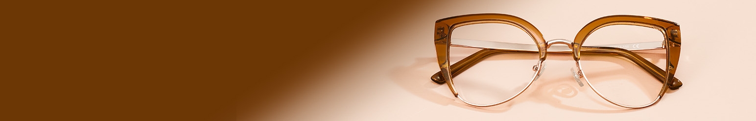 brown frame glasses