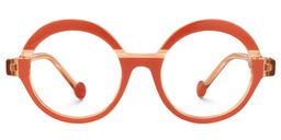 Shermier Round Orange Glasses0