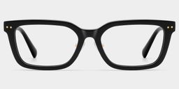 Remy Black Rectangle Glasses0