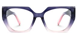 Sileidy Geometric Purple-Pink Glasses0
