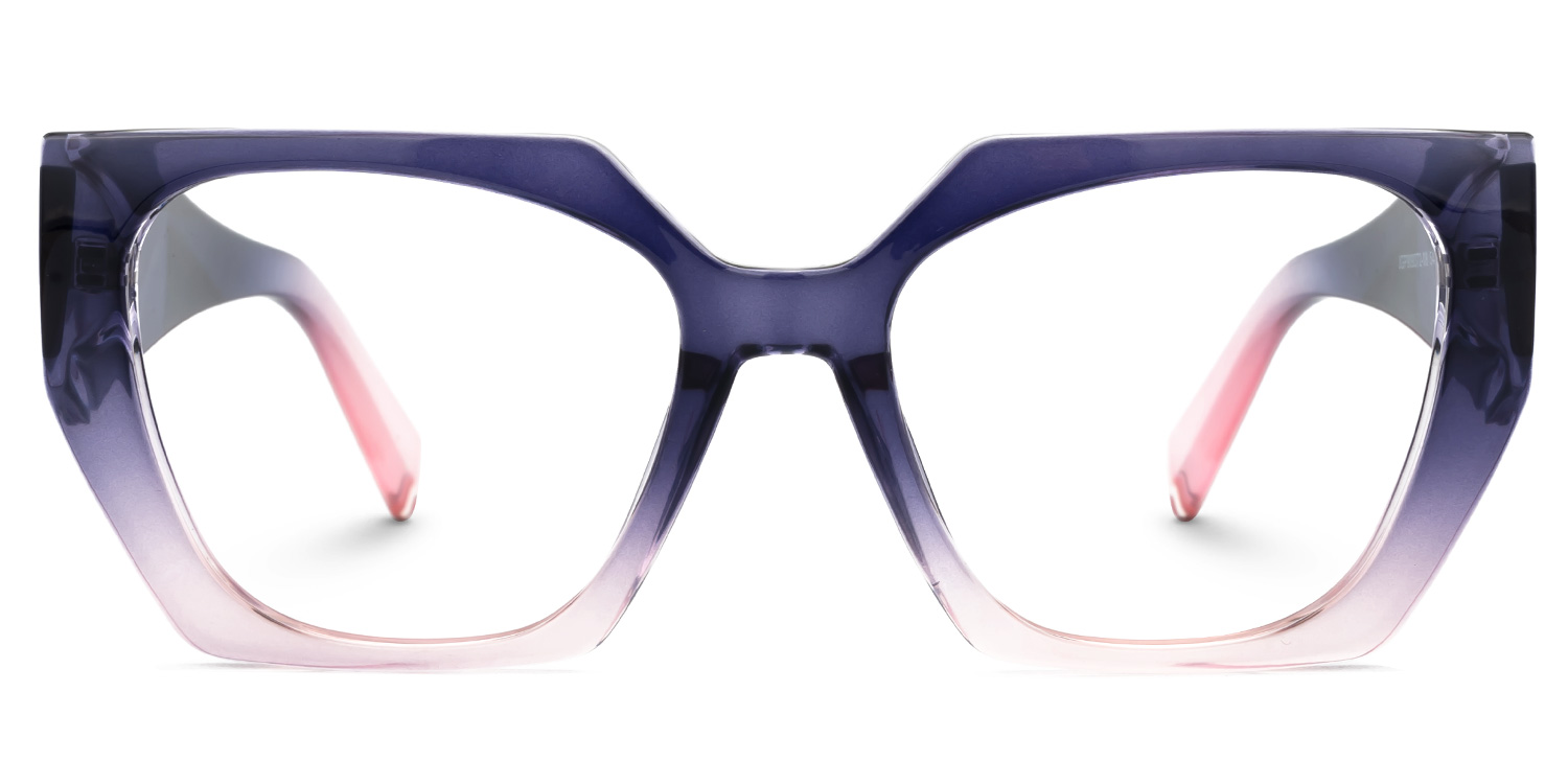 Sileidy Geometric Purple-Pink Glasses0