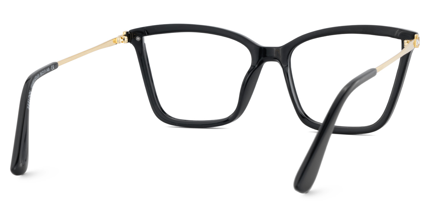 Stephens Cateye Black Glasses5