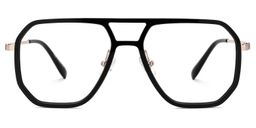Jefri Black Aviator Glasses0