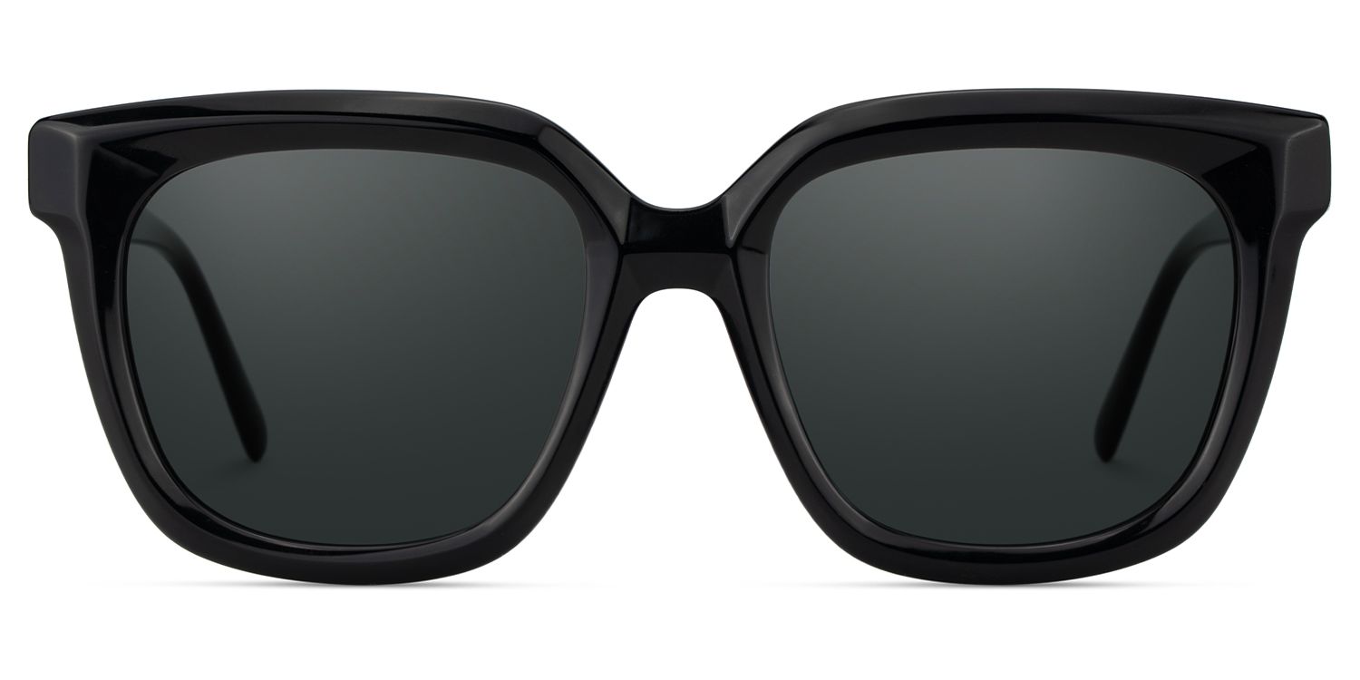 Lark Black Frame Sunglasses with Square Style | ZEELOOL UK0