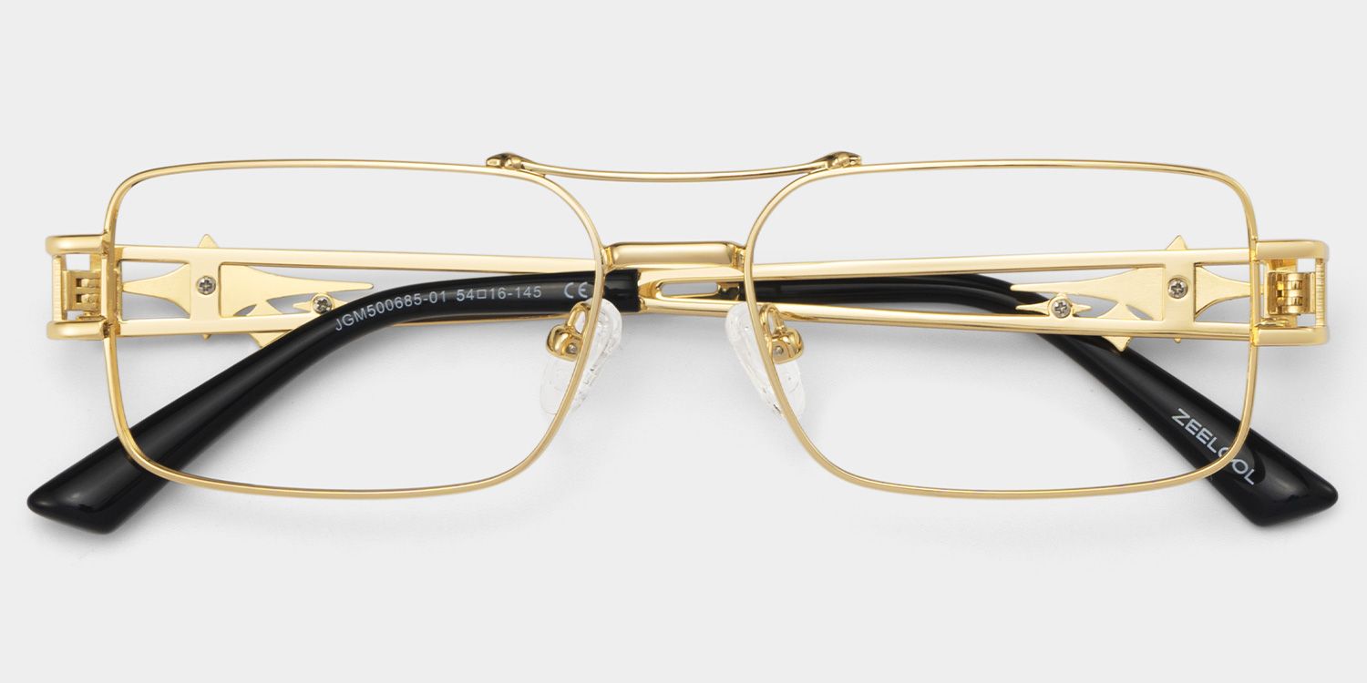 Eric gold aviator frames glasses Online | ZEELOOL2
