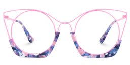 Barbara Cateye Fondant-Pink Glasses0