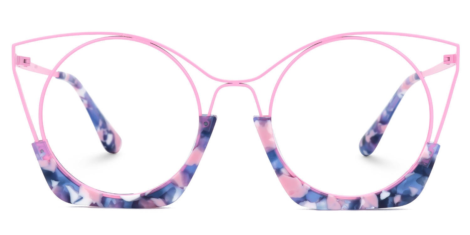 Barbara Cateye Fondant-Pink Glasses0