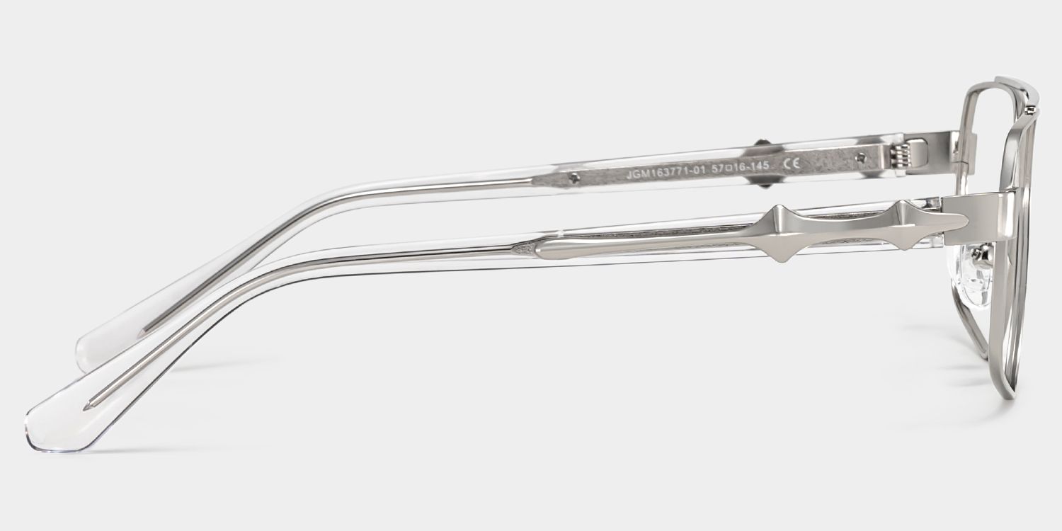 Sterling Eyeglasses in Aviator Silver Frame | ZEELOOL UK4