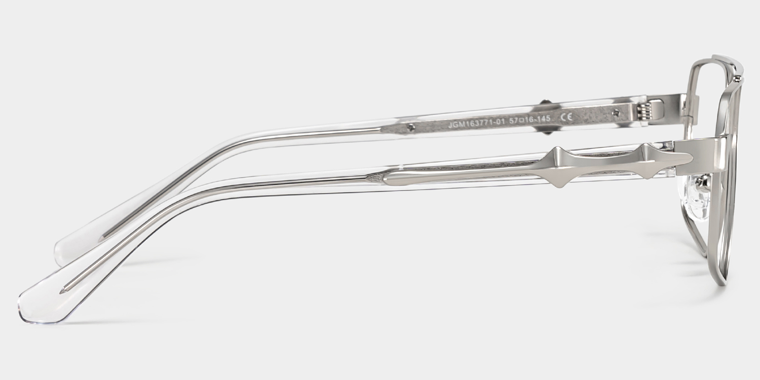 Sterling Eyeglasses in Aviator Silver Frame | ZEELOOL UK4