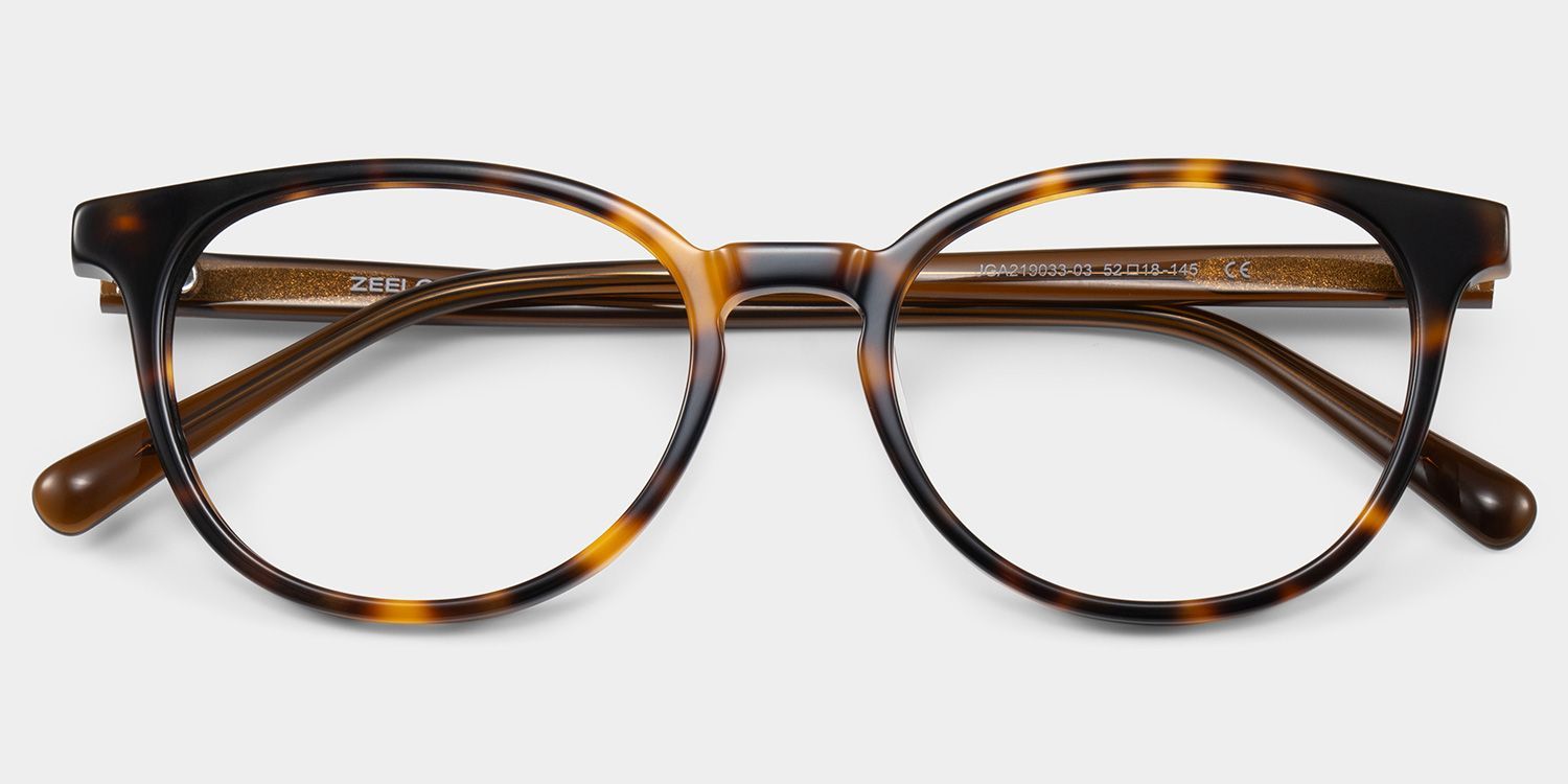 Allison Auburn Eyeglasses -Tortoise Round Frames | ZEELOOL2