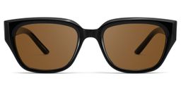 Serene Cat Eye Black Clear Polarized Sunglasses0