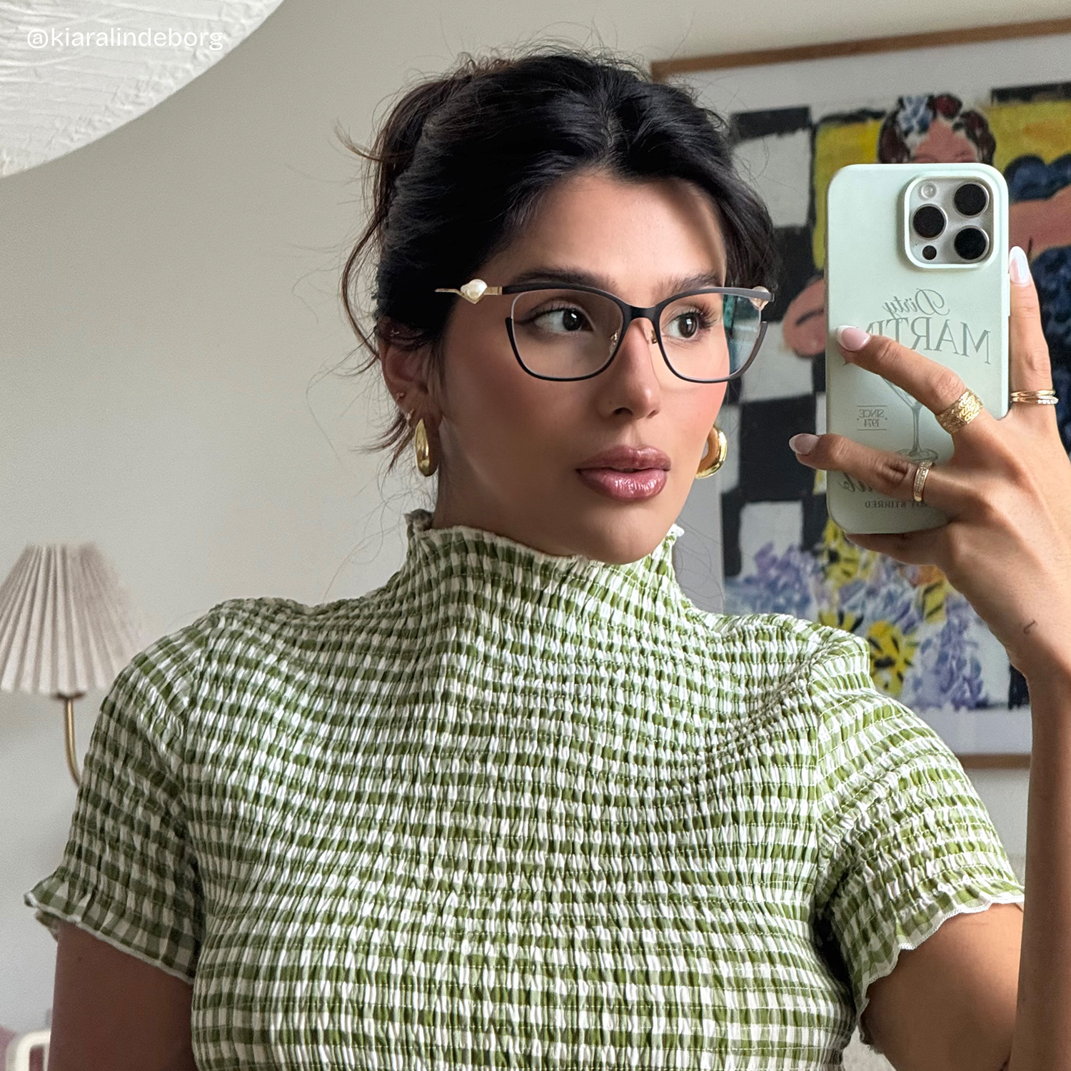 Aria Butterfly Black Glasses9