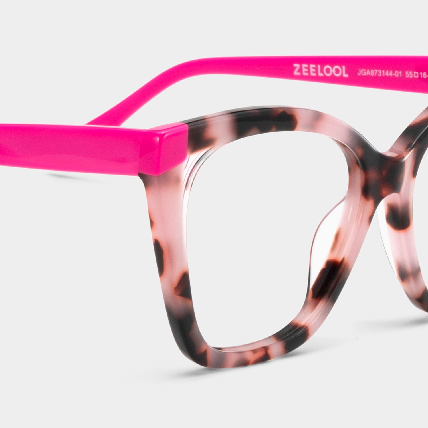 Kira Pink Tortoise Frame Glasses with Butterfly Frame Online | ZEELOOL UK6