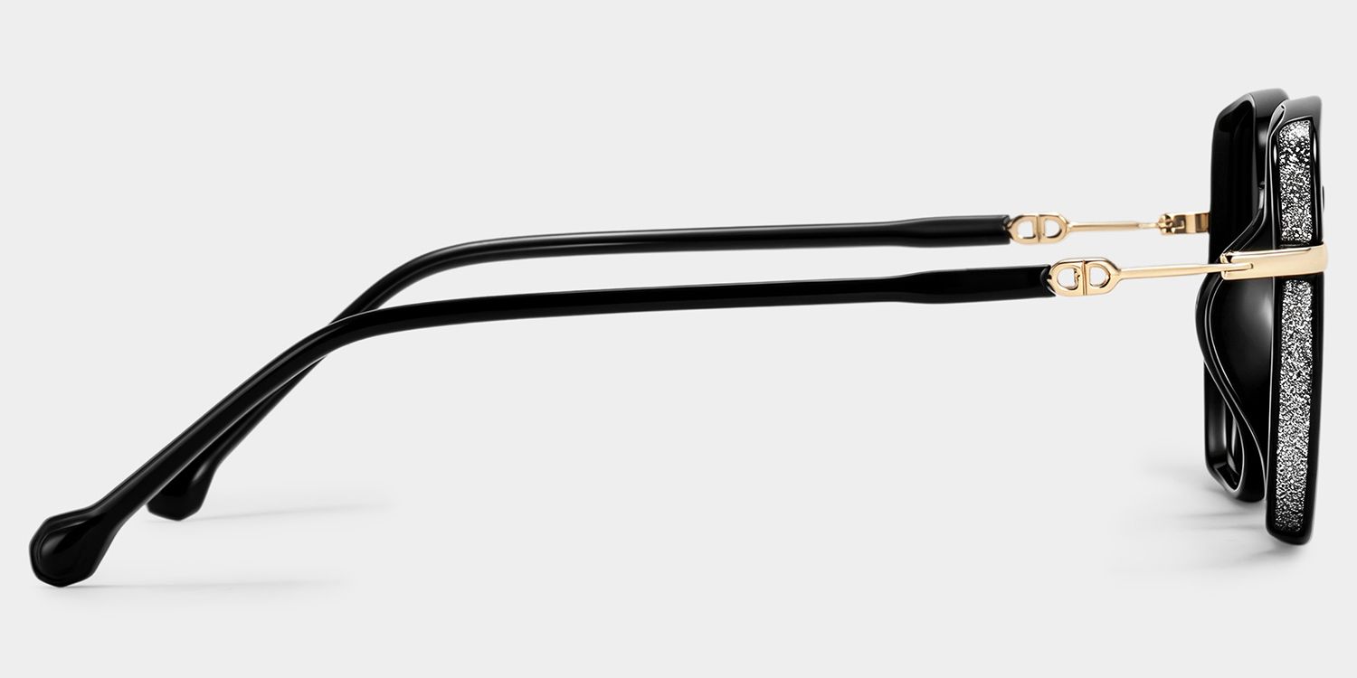 Joana Geometric Black Full Rim Sunglasses | ZEELOOL UK3