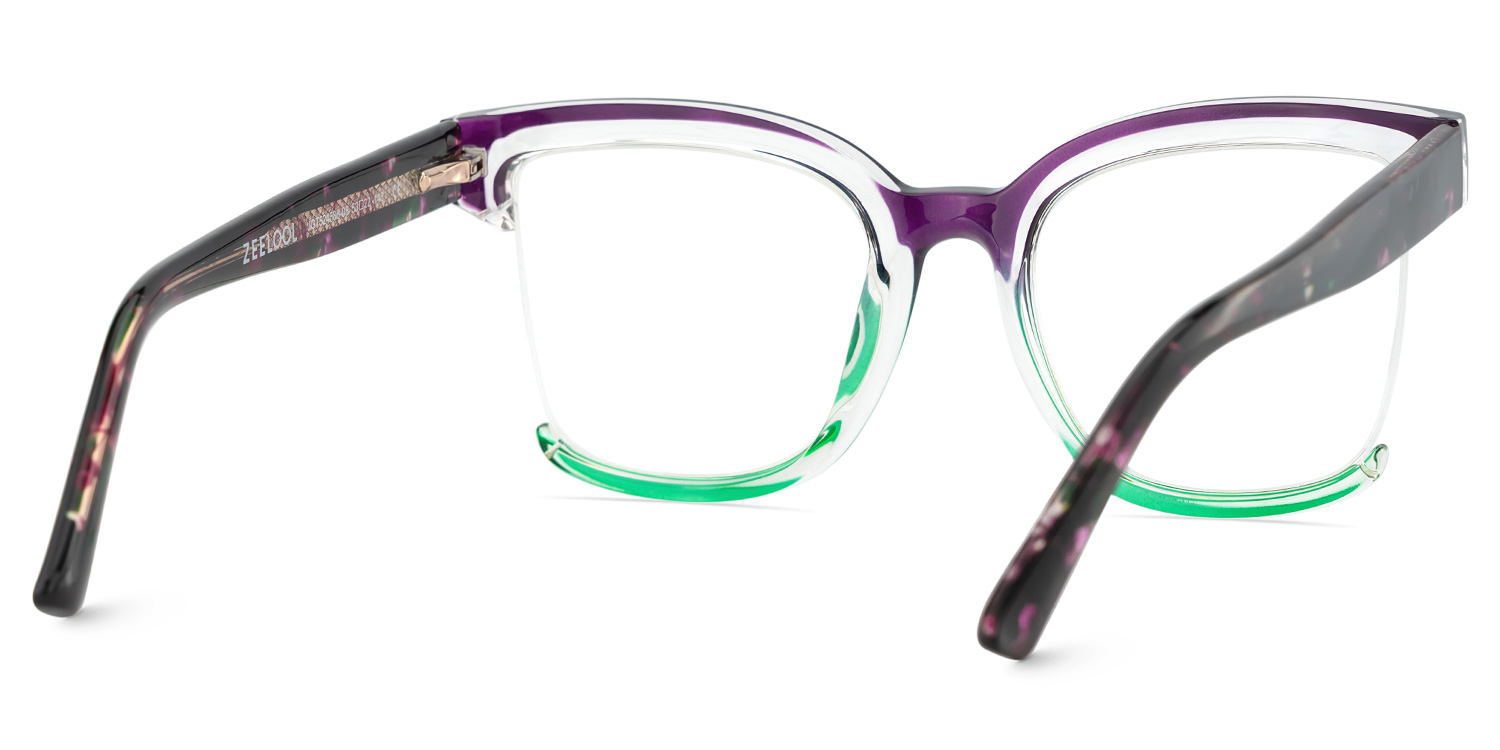 Cadogan Square Purple-Green Glasses5