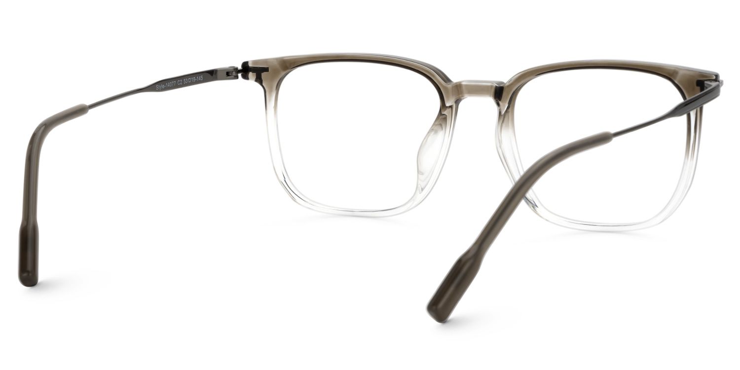 Varlox Brown-Clear Reanglcte Frame Glasses Online | ZEELOOL UK3