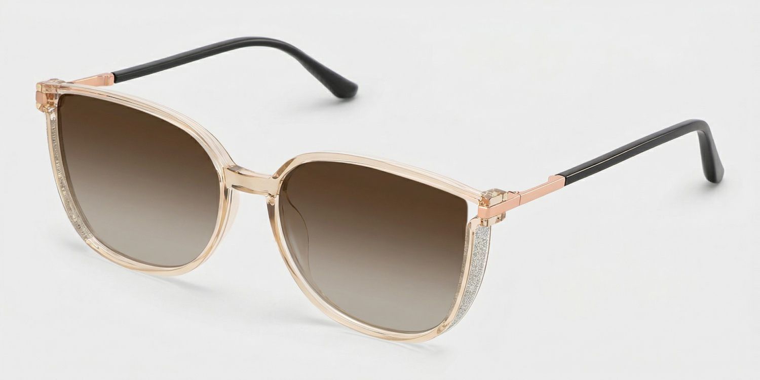 Annalisa Mixed Beige Frame Sunglasses | ZEELOOL UK2