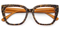 Tamarrah Cateye Leopard Glasses1