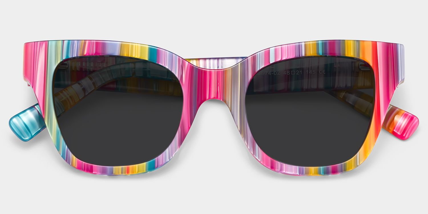 Nereyda Acetate Multicolor Frame Sunglasses | ZEELOOL UK1