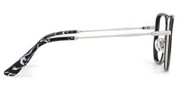 Levi Black Geometric Glasses4