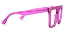 Rubin Square Hot Pink Denim Glasses2
