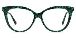 Sherrie Cateye Green Floral Glasses2