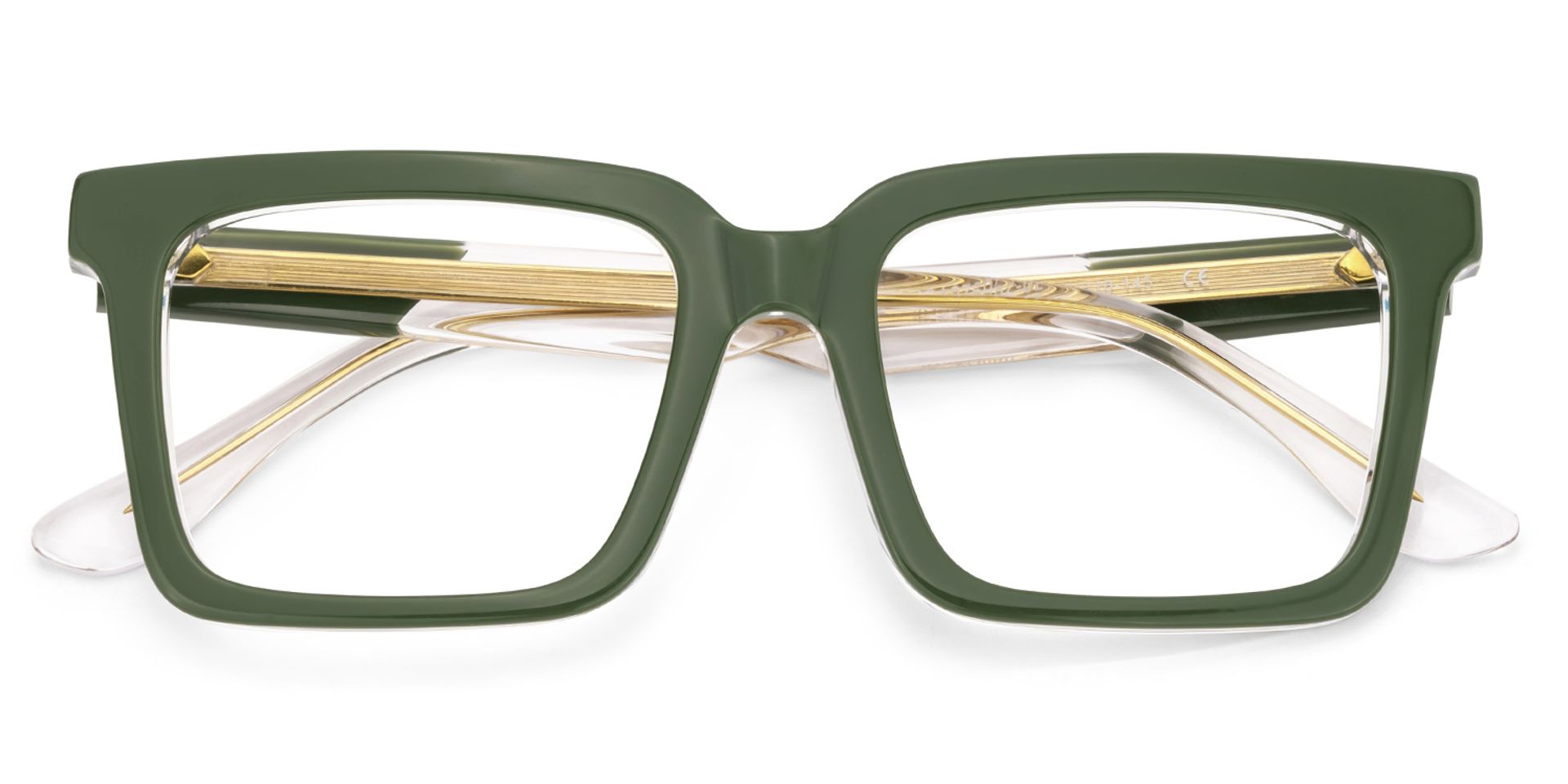Green Square Frame Glasses - Hattie on Sale | ZEELOOL UK2