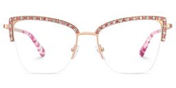 Caporella Cateye Pink Glasses1