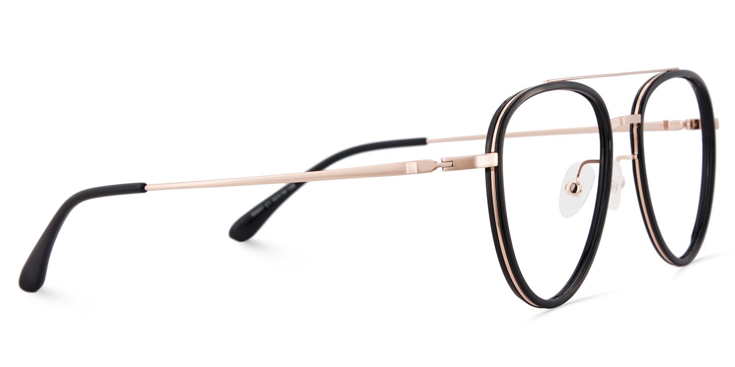 Serrano Avaitor Black Glasses | ZEELOOL UK3