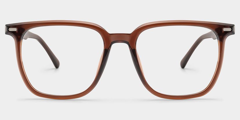 Jude Dark Brown Square Glasses