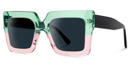 Brandon Square Green-Pink Sunglasses1