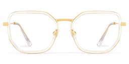 Levi Gold Geometric Glasses1