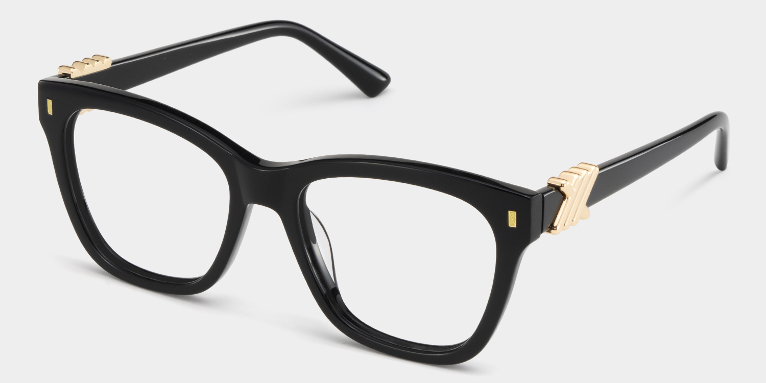 Mae Square Black Glasses2