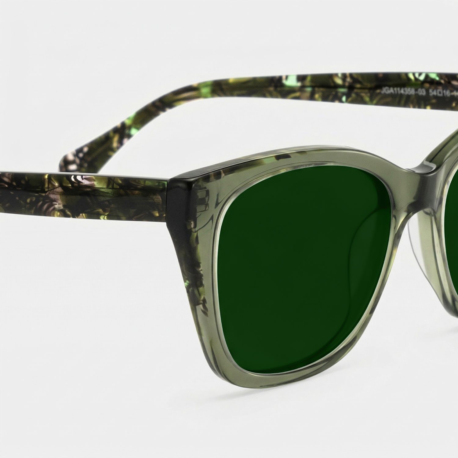 Maple Nature Green Butterfly Acetate Glasses for Spring | ZEELOOL4