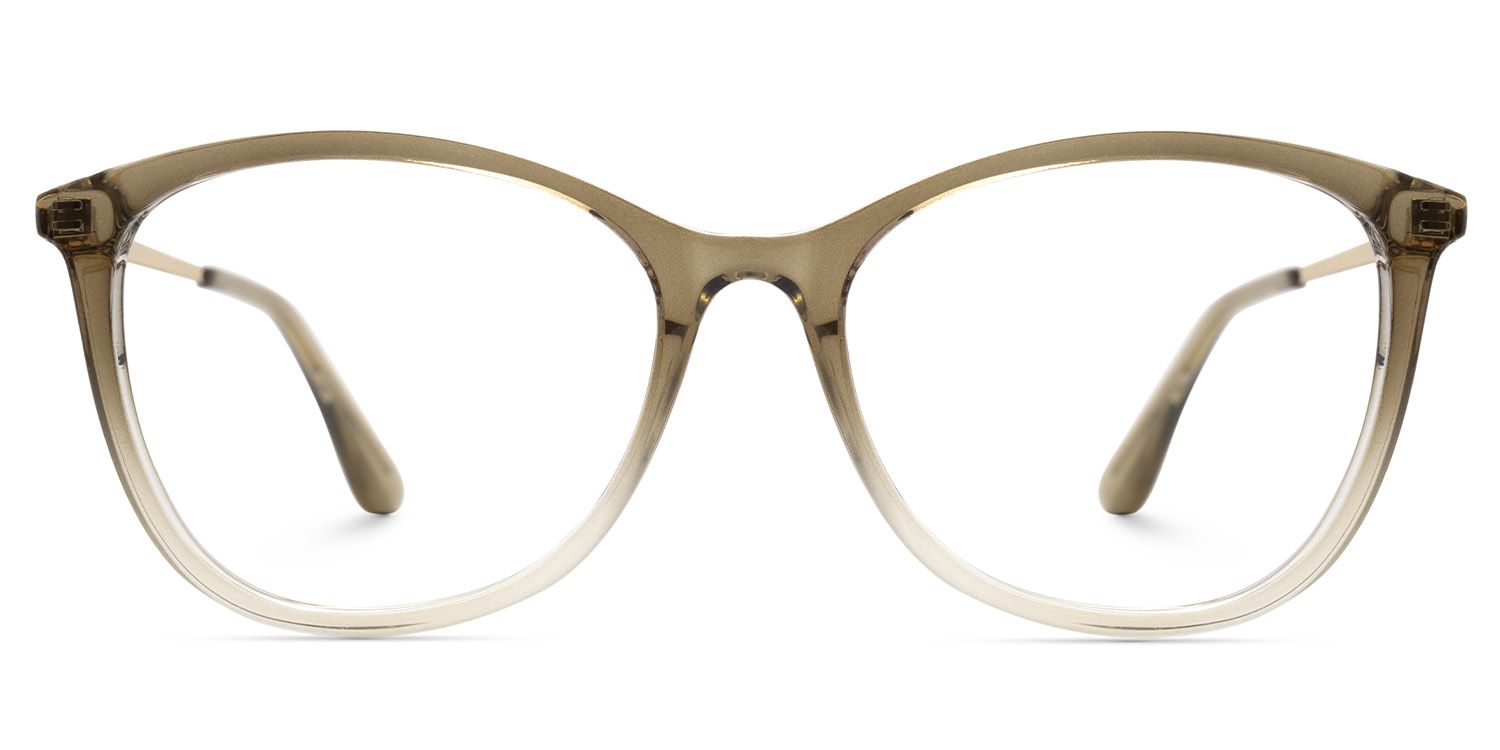 Jenee Thin Brown Glasses Frame in Oval Design | ZEELOOL UK0