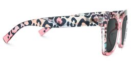 Malcolm Pink-Leopard Square Sunglasses2