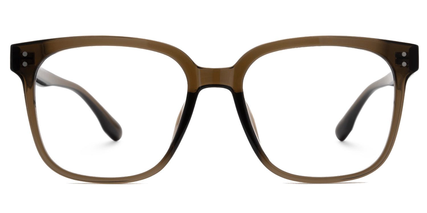 Oglesby Square Blue Light Blocking Glasses Brown Frame | ZEELOOL UK0