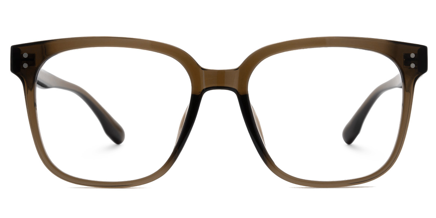 Oglesby Square Blue Light Blocking Glasses Brown Frame | ZEELOOL UK0