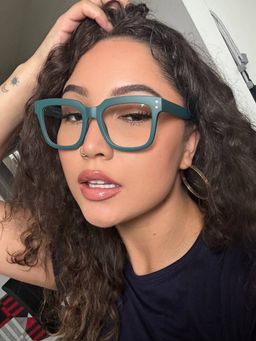 Liizbeett Square Green Glasses6