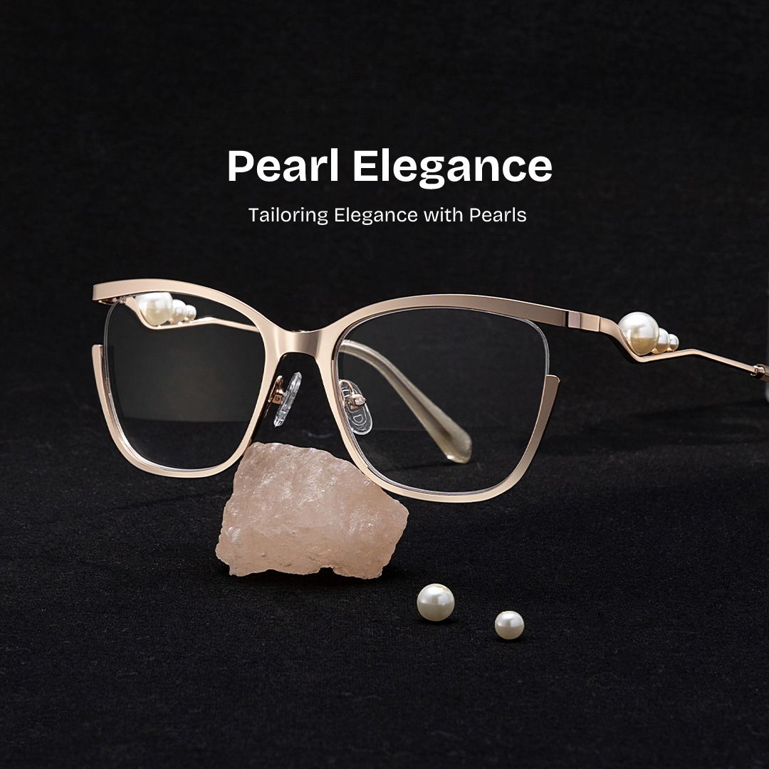 Aria Eyeglasses in Round Gold Frame | ZEELOOL UK0