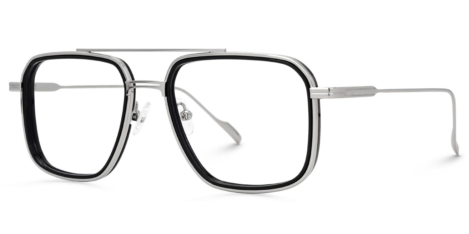 Bronica Aviator Black Full-Frame Glasses | ZEELOOL UK1