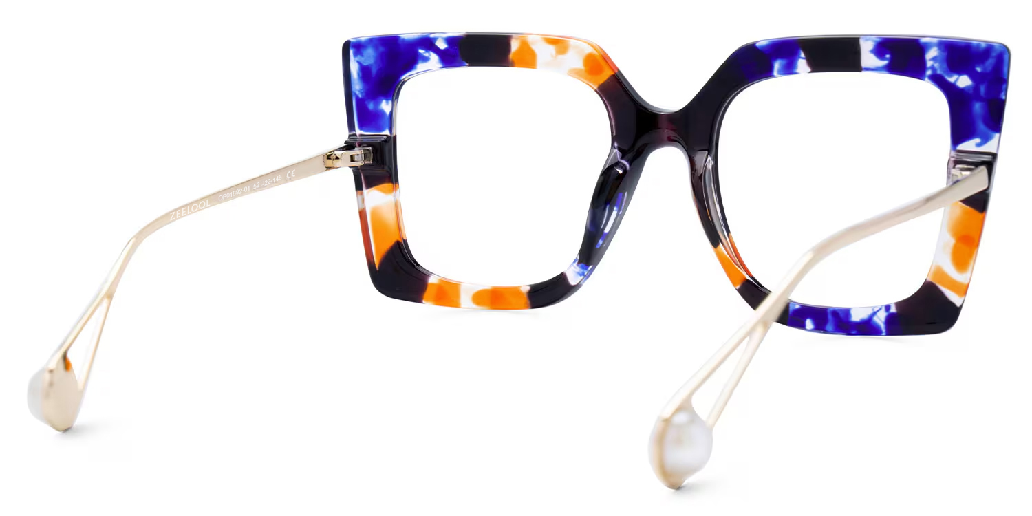 Qatar Square Blue/Black Glasses3