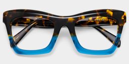Benitez Square Blue Glasses3