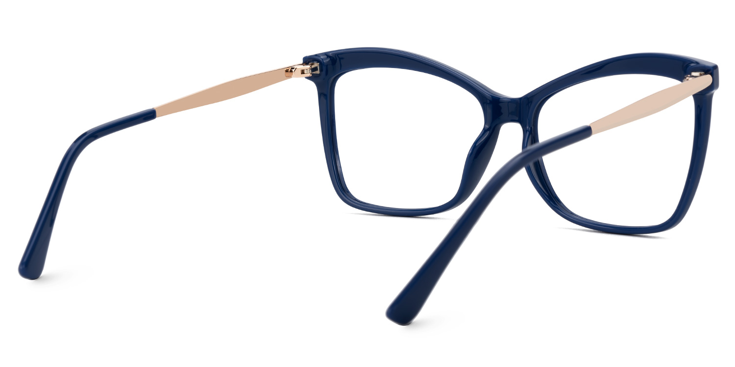 Isaebella Butterfly Blue Frame Glasses | ZEELOOL UK3