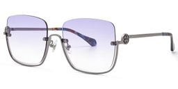 Charie Rectangle Light Purple Sunglasses1