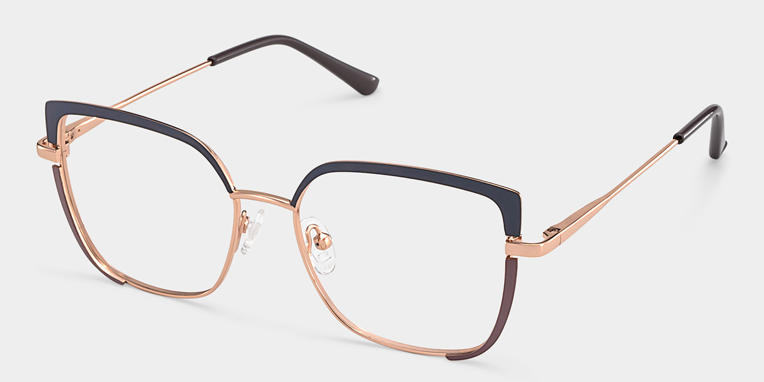 Grasso Square Two-Tone Glasses2