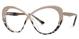 Chasidy Butterfly Two-Tone Glasses1