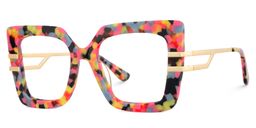Poutine Square Multicolor Glasses2